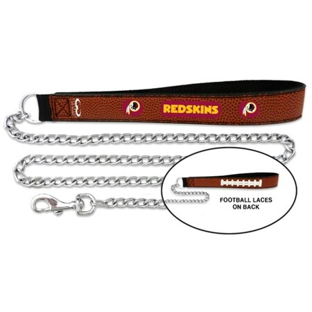 Gamewear Washington Redskins Football Leather and Chain Leash-Med gwCLL-NFL-WAR-0001